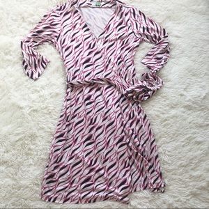 Diane Von Furstenberg Designer Silk Wrap Dress